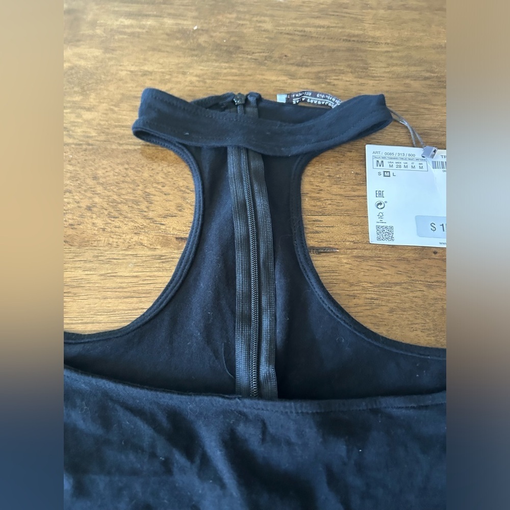 Zara Off-Shoulder Choker Neck Top Size M - Picture 4 of 5